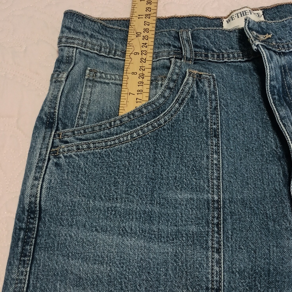 We The Free Women's Relaxed Wide-Leg Blue Denim Jeans - Picture 5 of 10